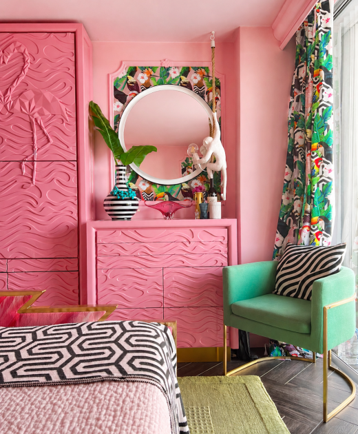 custom furniture_abstract_routed flamingo_Furniture