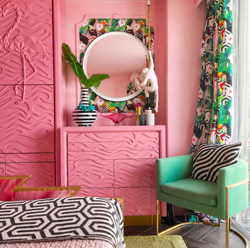 custom furniture_abstract_routed flamingo_Furniture